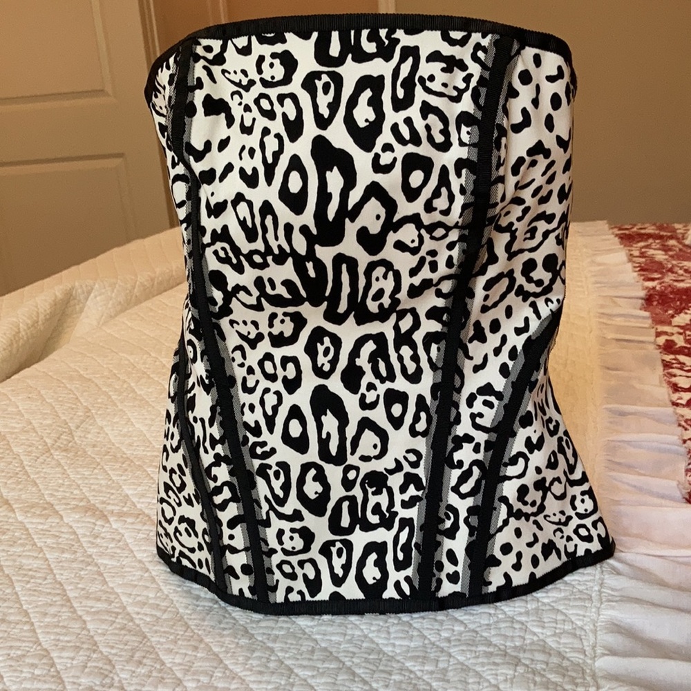 EUC WHBM Bustier style animal print